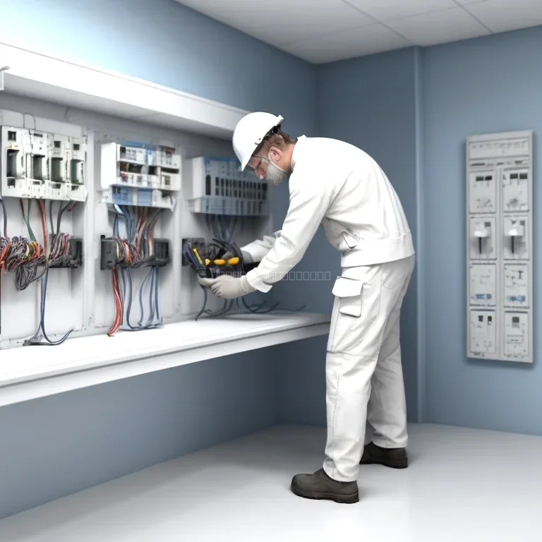 Técnico de CableHubFix realizando instalación de cableado eléctrico
